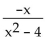 <strong>Find the value for the function. Find f(-x)when f(x)= </strong> A) B) C) D)