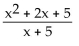 <strong>Find the value for the function. Find f(x + 1)when f(x)= </strong> A) B) C) D)