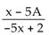 <strong>Solve the problem. If f(x)= nd f(-5)= -10, what is the value of A?</strong> A)A = 53 B)A = -53 C)A = -28 D)A = 28