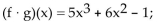 <strong>For the given functions f and g, find the requested function and state its domain. f(x)= Find f ∙ g.</strong> A) all real numbers B) all real numbers C)( D) all real numbers
