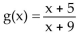 <strong>Solve the problem. Given f(x)= find the function g.</strong> A) B) C) D)