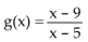 <strong>Solve the problem. Given f(x)= find the function g.</strong> A) B) C) D)