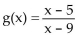 <strong>Solve the problem. Given f(x)= find the function g.</strong> A) B) C) D)