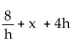 <strong>Find and simplify the difference quotient of f, for the function. f(x)= </strong> A)4(2x+h) B) C) D)4
