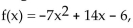 Answer the question about the given function. -Given the function is the point (1, 1)on the graph of f?