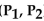 Find the distance d( between the points -