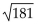 <strong>Find the distance d( between the points </strong> A) B) C)90 D)1