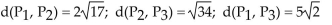 <strong>Solve the problem. Find the length of each side of the triangle determined by the three points State whetherthe triangle is an isosceles triangle, a right triangle, neither of these, or both. </strong> A) both B) isosceles triangle C) right triangle D) neither