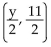 <strong>Find the midpoint of the line segment joining the points P1 and P2. </strong> A) B)y, 11 C) D)