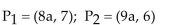 <strong>Find the midpoint of the line segment joining the points P1 and P2. </strong> A) B)17a, 13 C)a, 1 D)