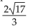 <strong>Solve the problem. The medians of a triangle intersect at a point. The distance from the vertex to the point is exactlytwo-thirds of the distance from the vertex to the midpoint of the opposite side. Find the exact distance ofthat point from the vertex A(3, 4)of a triangle, given that the other two vertices are at (0, 0)and (8, 0).</strong> A) B) C)2 D)