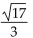 <strong>Solve the problem. The medians of a triangle intersect at a point. The distance from the vertex to the point is exactlytwo-thirds of the distance from the vertex to the midpoint of the opposite side. Find the exact distance ofthat point from the vertex A(3, 4)of a triangle, given that the other two vertices are at (0, 0)and (8, 0).</strong> A) B) C)2 D)