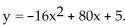 <strong>Solve the problem. The height of a baseball (in feet)at time t (in seconds)is given by Which one of thefollowing points is not on the graph of the equation?</strong> A)(2, 117) B)(1, 69) C)(3, 101) D)(4, 69)