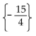<strong>Solve the equation. 6(x + 5)= 7x - (3 - x)</strong> A) B) C) D)