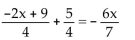 <strong>Solve the equation. </strong> A) B) C) D)