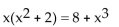 <strong>Solve the equation. </strong> A)4 B){2} C){8} D)