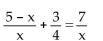 <strong>Solve the equation. </strong> A) B) C){8} D){-4}