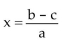 <strong>Solve the equation. The letters a, b, and c are constants. ax - b = c, a </strong> A) B) C) D)