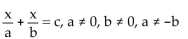 Solve the equation. The letters a, b, and c are constants. -