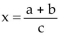 <strong>Solve the equation. The letters a, b, and c are constants. </strong> A) B) C) D)