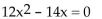 <strong>Solve the equation by factoring. </strong> A) B) C){0} D)