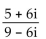 Write the expression in the standard form a + bi. - 