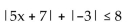 Solve the inequality. Express your answer using interval notation. -