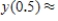 Use Euler's method with given values of n to obtain an approximation of the initial value problem when . Round your answers to four decimal places, if necessary. , , __________ , __________