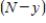 Two chemical solutions, one containing N molecules of chemical A and another containing M molecules of chemical B, are mixed together at time t = 0. The molecules from the two chemicals combine to form another chemical solution containing y (AB) molecules. The rate at which the AB molecules are formed, , is called the reaction rate and is jointly proportional to and . Thus, where k is a constant (we assume the temperature of the chemical mixture remains constant during the interaction). Solve this differential equation with the side condition assuming that and
