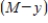 Two chemical solutions, one containing N molecules of chemical A and another containing M molecules of chemical B, are mixed together at time t = 0. The molecules from the two chemicals combine to form another chemical solution containing y (AB) molecules. The rate at which the AB molecules are formed, , is called the reaction rate and is jointly proportional to and . Thus, where k is a constant (we assume the temperature of the chemical mixture remains constant during the interaction). Solve this differential equation with the side condition assuming that and