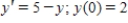 Find the solution of the initial value problem. 