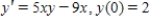 Find the solution of the initial value problem. 