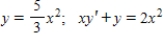 y is a solution of the differential equation. 