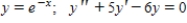 y is a solution of the differential equation. 