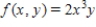 Find the volume of the solid bounded above by the surface   and below by the plane region R.   and ​R is the region bounded by the graphs of   and   .<div style=padding-top: 35px> 