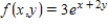 Find the volume of the solid bounded above by the surface z = f(x, y) and below by the plane region R. Enter your answer as an expression. ; R is the triangle with vertices (0, 0), (4, 0) and (0, 4).