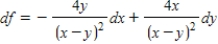 <strong>Find the total differential of the function. ​   ​</strong> A)   B)   C)   D)   E)   <div style=padding-top: 35px> 