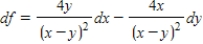 <strong>Find the total differential of the function. ​   ​</strong> A)   B)   C)   D)   E)   <div style=padding-top: 35px> 
