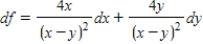 <strong>Find the total differential of the function. ​   ​</strong> A)   B)   C)   D)   E)   <div style=padding-top: 35px> 