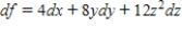 <strong>Find the total differential of the function. ​   ​</strong> A)   B)   C)   D)   E)   <div style=padding-top: 35px> 
