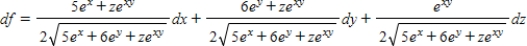 <strong>Find the total differential of the function. ​ ​   ​</strong> A)   B)   C)   D)   E)   <div style=padding-top: 35px> 