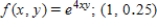 Evaluate the first partial derivatives of the function at the given point.   ​