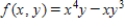 Find the second-order partial derivatives of the given function. Show that the mixed partial derivatives ​f<sub>xy</sub> and ​f<sub>yx</sub> are equal. ​   ​