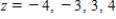 Sketch the level curves of the function corresponding to the given values of z. ​   ;   ​