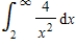 <strong>Evaluate the following improper integral whenever it is convergent. </strong> A) 6 B) 4 C) 2 D) 10 E) the integral is divergent
