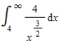 <strong>Evaluate the following improper integral whenever it is convergent. </strong> A) 4 B) 10 C) 2 D) 5 E) the integral is divergent
