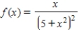 Find the area of the region bounded by the x-axis and the graph of the function 