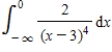 Evaluate the following improper integral whenever it is convergent. Enter divergent if the integral is divergent.