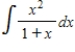 Use the table of integrals to find the integral. ​   ​
