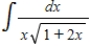 Use the table of integrals to find the integral. ​   ​